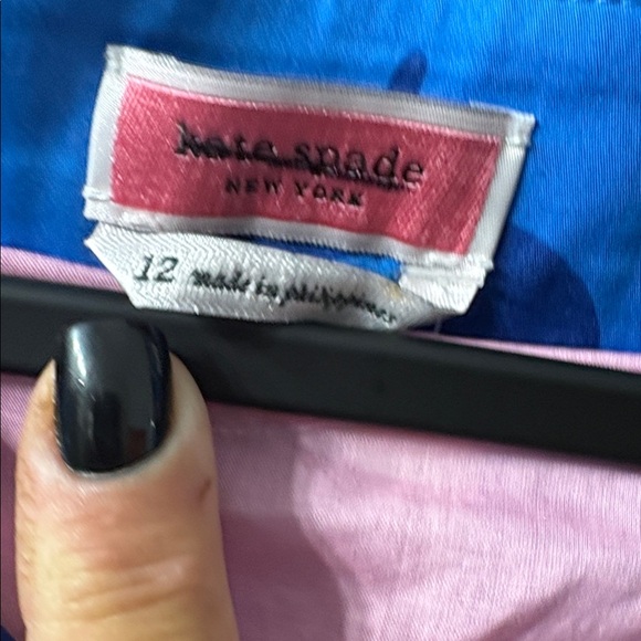 kate spade Multicolor Tiered Fruit-Print Maxi Skirt - Blue, Pink & Teal NWOT - Picture 9 of 10